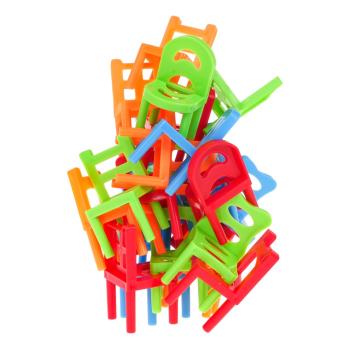 Gra zręcznościowa Krzesła MINI dla dzieci 4+ i dorosłych + 24 Krzesła 4 Kolory 6 Kształtów